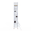 Euroscaffold Rolsteiger Euroscaffold Basic 135x305 10,2m werkhoogte tegen de gevel