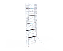 Rolsteiger Euroscaffold Basic 135x305 12,2m werkhoogte tegen de gevel