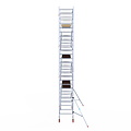Euroscaffold Rolsteiger Euroscaffold Basic 90x305 8,2m werkhoogte tegen de gevel