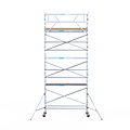 Euroscaffold Rolsteiger Euroscaffold Basic 90x305 8,2m werkhoogte tegen de gevel