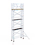 Rolsteiger Basic 75x250 8,2m werkhoogte carbon vloer tegen de gevel