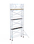 Rolsteiger Basic 75x305 8,2m werkhoogte carbon vloer tegen de gevel