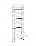 Rolsteiger Basic 75x250 9,2m werkhoogte carbon vloer tegen de gevel
