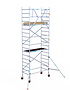 Rolsteiger Basic 90x190 6,2m werkhoogte carbon vloer tegen de gevel
