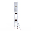 Euroscaffold Rolsteiger Euroscaffold Basic 90x190 8,2m werkhoogte carbon vloer tegen de gevel