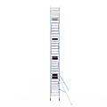 Euroscaffold Rolsteiger Euroscaffold Basic 90x250 10,2m werkhoogte carbon vloer tegen de gevel