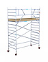 Rolsteiger Basic 135x305 5,2m werkhoogte carbon vloer tegen de gevel