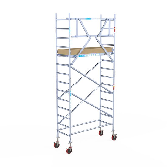 Euroscaffold Steigeraanhanger 250 + Rolsteiger Basic 75x190 5,2m werkhoogte