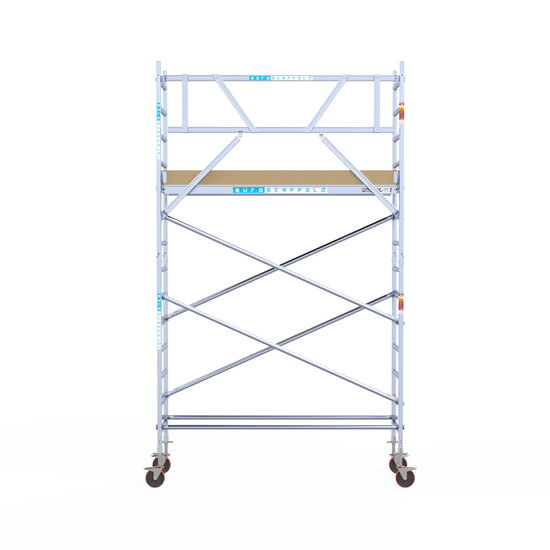 Euroscaffold Steigeraanhanger 250 + Basic Rolsteiger 5,2 meter werkhoogte 75x250