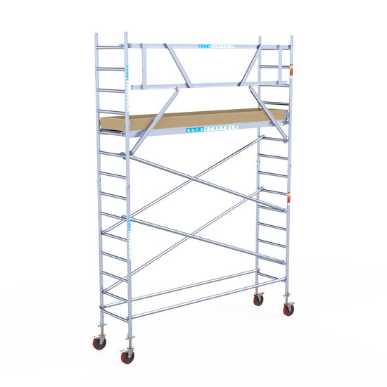 Euroscaffold Steigeraanhanger 305 + Rolsteiger Basic 75x305 5,2m werkhoogte