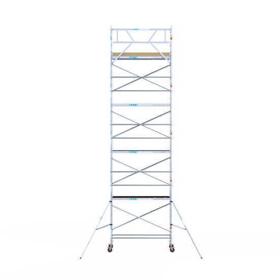Euroscaffold Steigeraanhanger 250 + Rolsteiger Basic 75x250 10,2m werkhoogte