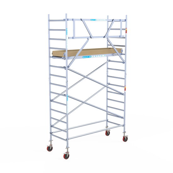 Euroscaffold Steigeraanhanger 250 + Rolsteiger Basic 90x250 5,2m werkhoogte