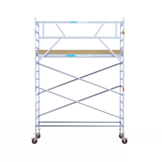 Euroscaffold Steigeraanhanger 305 + Rolsteiger Basic 90x305 5,2m werkhoogte