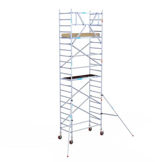 Euroscaffold Steigeraanhanger 250 + Rolsteiger Basic 90x190 7,2m werkhoogte