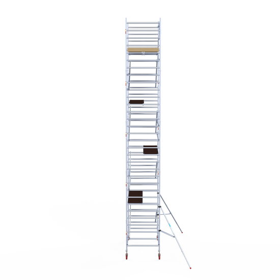 Euroscaffold Steigeraanhanger afsluitbaar 250 + Rolsteiger Basic 135x250 10,2m werkhoogte
