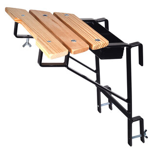 Ladder muurafhouder Zwart (sport 40 mm)