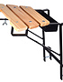 Ladder muurafhouder Zwart (sport 40 mm)
