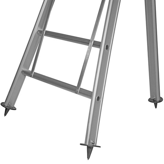 Eurostairs Eurostairs Plukladdder enkel uitgebogen 1x8 sporten