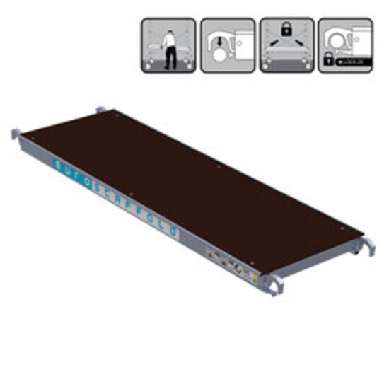 Euroscaffold Los houten steigerplatform paneel (190cm) - Zonder luik