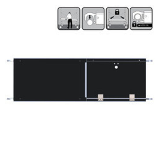 Euroscaffold Los carbon steigerplatform paneel (190cm) - Met luik