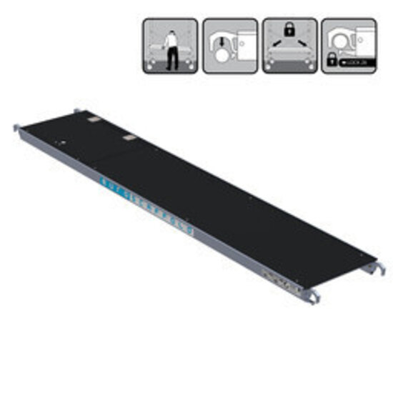 Euroscaffold Los carbon steigerplatform paneel (305cm) - Met luik