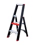 Eurostairs zwarte bordestrap 1x2 treden - Limited Edition - Rood