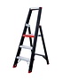 Eurostairs zwarte bordestrap 1x3 treden - Limited Edition - Rood