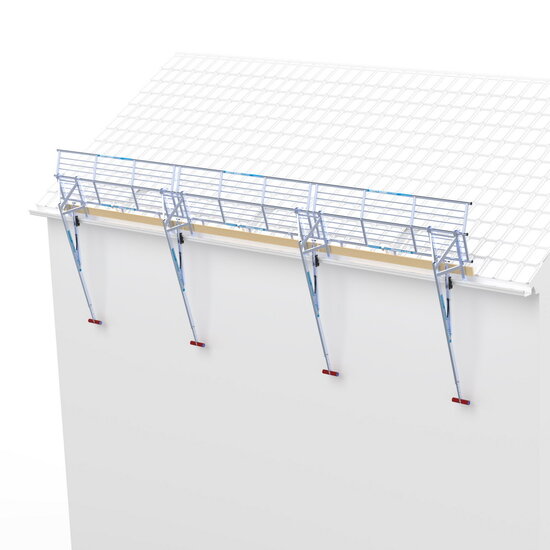 Safety Guard Systems SGS Edge dakrandbeveiliging 9 mtr complete set schuin dak