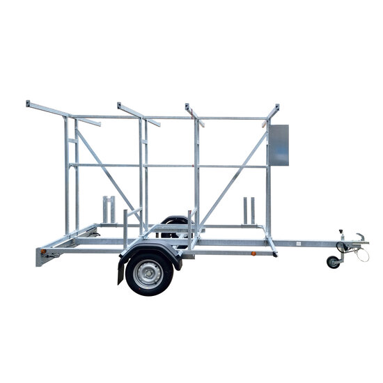 Euroscaffold Trappentoren 135x250 8,2m werkhoogte inclusief trappentoren aanhanger