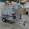 Euroscaffold Trappentoren 135x250 8,2m werkhoogte inclusief trappentoren aanhanger