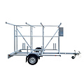 Euroscaffold Trappentoren 135x250 10,2m werkhoogte inclusief trappentoren aanhanger