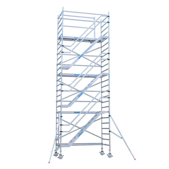 Euroscaffold Trappentoren 135x250 12,2m werkhoogte inclusief trappentoren aanhanger