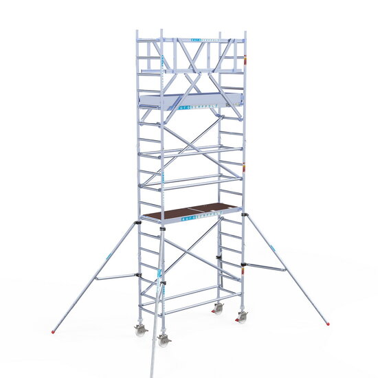 Euroscaffold Rolsteiger Euroscaffold Original 75x190 6,2m werkhoogte vrijstaand