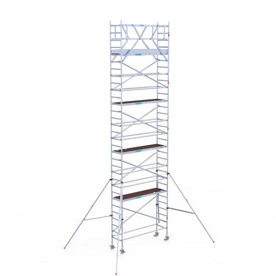 Euroscaffold Rolsteiger Euroscaffold Original 75x250 10,2m werkhoogte vrijstaand