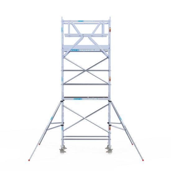 Euroscaffold Rolsteiger Euroscaffold Original 75x190 6,2m werkhoogte carbon vloer vrijstaand