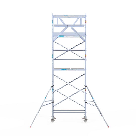 Euroscaffold Rolsteiger Euroscaffold Original 75x190 7,2m werkhoogte carbon vloer vrijstaand