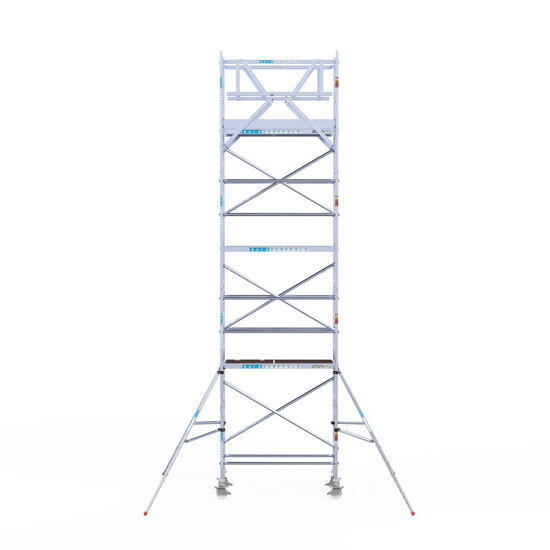 Euroscaffold Rolsteiger Euroscaffold Original 75x190 8,2m werkhoogte carbon vloer vrijstaand