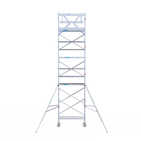 Euroscaffold Rolsteiger Euroscaffold Original 75x190 9,2m werkhoogte carbon vloer vrijstaand