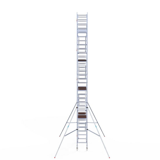 Euroscaffold Rolsteiger Euroscaffold Original 75x190 10,2m werkhoogte carbon vloer vrijstaand