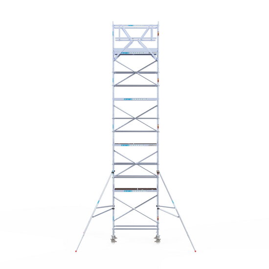 Euroscaffold Rolsteiger Euroscaffold Original 75x190 10,2m werkhoogte carbon vloer vrijstaand