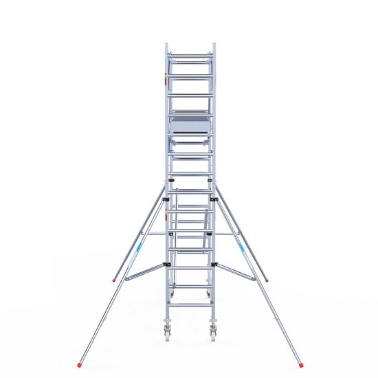 Euroscaffold Rolsteiger Euroscaffold Original 75x250 5,2m werkhoogte carbon vloer vrijstaand
