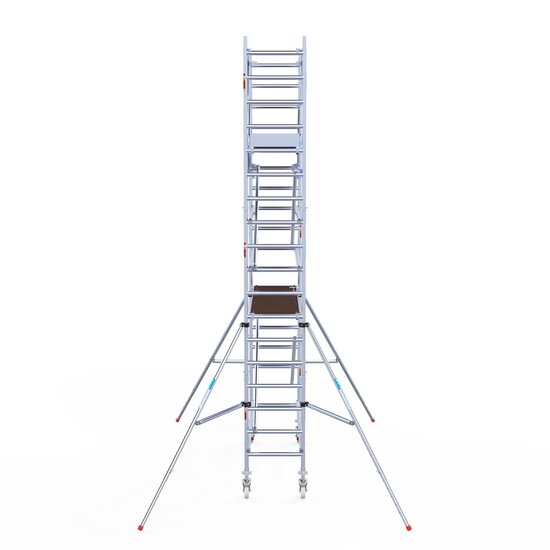 Euroscaffold Rolsteiger Euroscaffold Original 75x250 6,2m werkhoogte carbon vloer vrijstaand