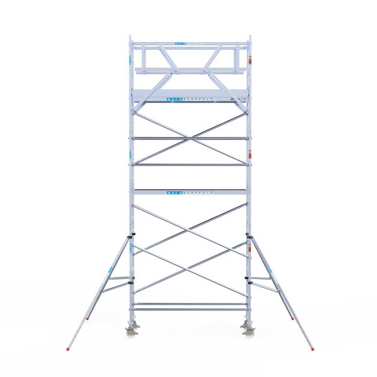 Euroscaffold Rolsteiger Euroscaffold Original 75x250 7,2m werkhoogte carbon vloer vrijstaand