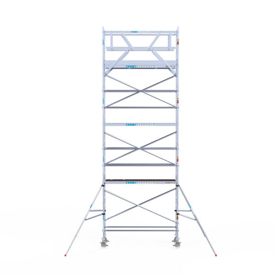 Euroscaffold Rolsteiger Euroscaffold Original 75x250 8,2m werkhoogte carbon vloer vrijstaand
