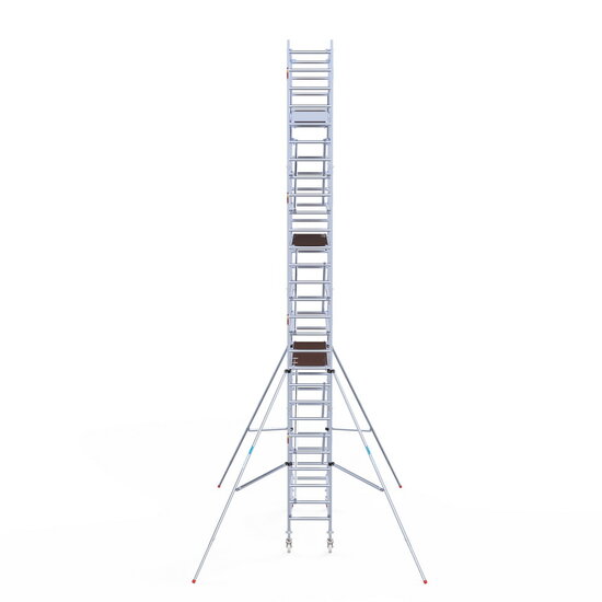 Euroscaffold Rolsteiger Euroscaffold Original 75x250 9,2m werkhoogte carbon vloer vrijstaand