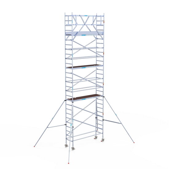 Euroscaffold Rolsteiger Euroscaffold Original 75x250 9,2m werkhoogte carbon vloer vrijstaand