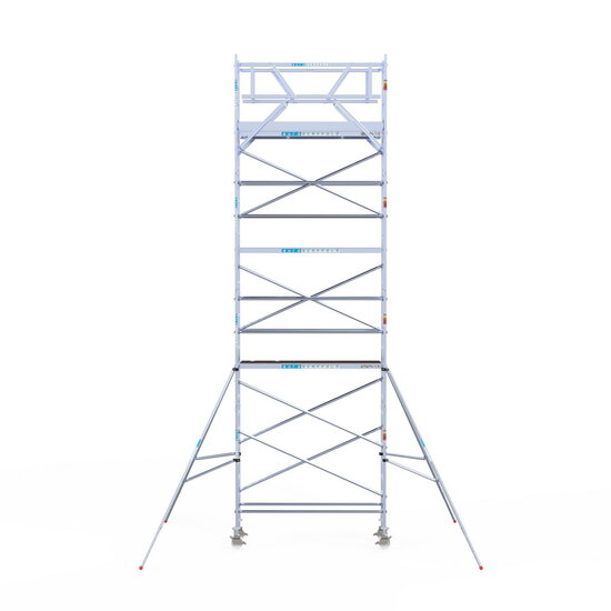 Euroscaffold Rolsteiger Euroscaffold Original 75x250 9,2m werkhoogte carbon vloer vrijstaand