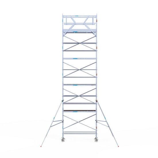 Euroscaffold Rolsteiger Euroscaffold Original 75x250 10,2m werkhoogte carbon vloer vrijstaand