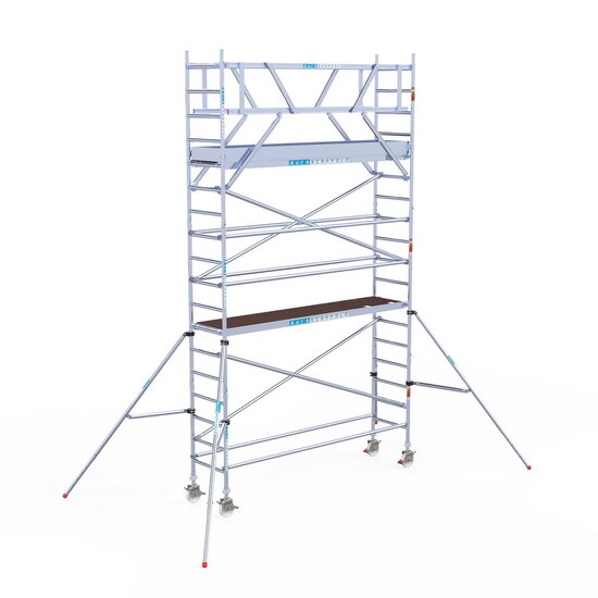 Euroscaffold Rolsteiger Euroscaffold Original 75x305 6,2m werkhoogte carbon vloer vrijstaand