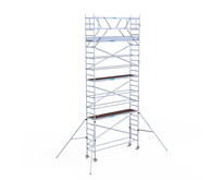 Rolsteiger Euroscaffold Original 75x305 8,2m werkhoogte carbon vloer vrijstaand